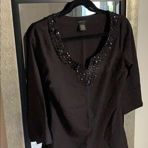 Black BCBG tunic dress shirt